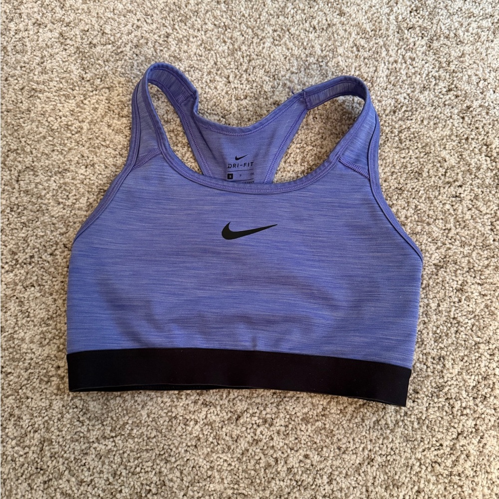 Nike Heathered Purple Sports Bra